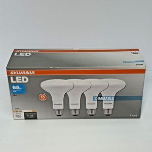 SYLVANIA LED BR30 Bulb 65W Equiv. Dimmable 650 Lumens 2700K, Soft White 4 Pack